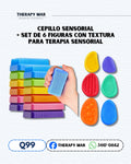 Cepillo sensorial + figuras sensoriales