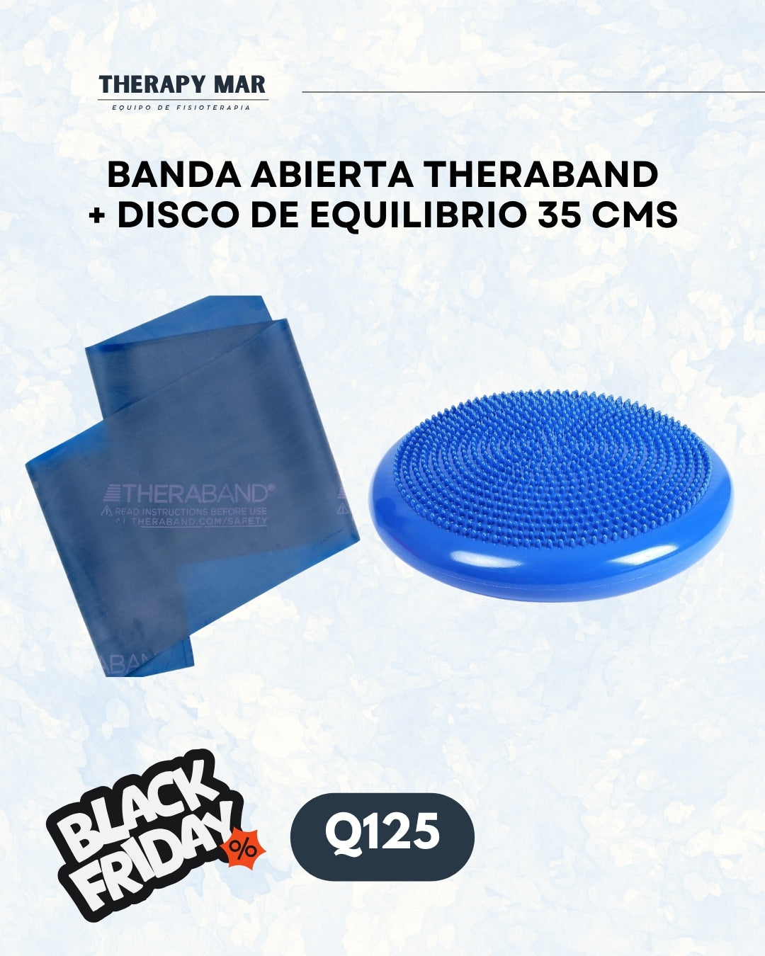 Banda theraband + disco de equilibrio 35 cms