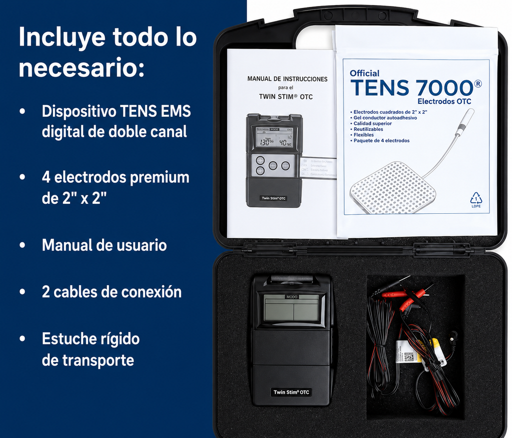 Twin stim TENS/EMS 2 canales