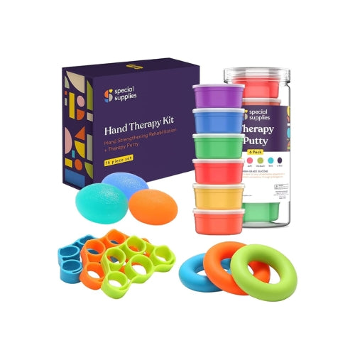 Set profesional para rehabilitación de mano (15 piezas)