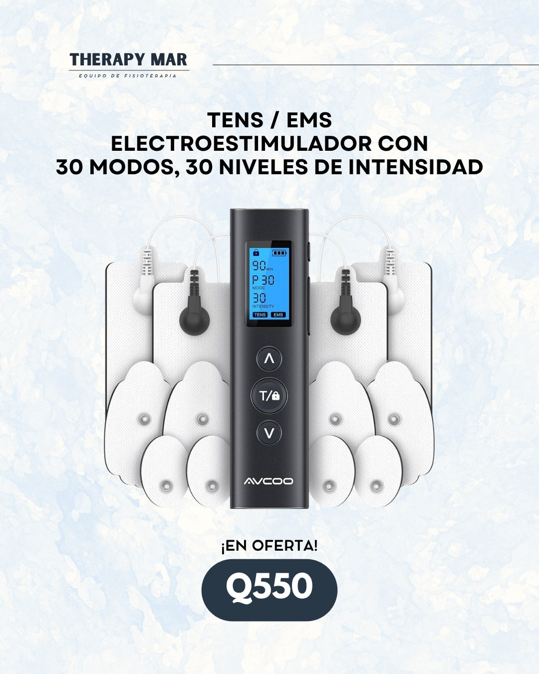 Electroestimulador tens y ems