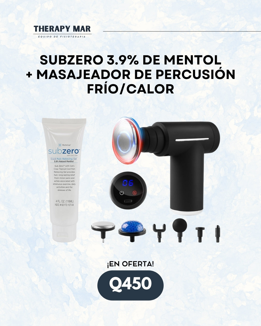 Pistola de percusión + Subzero 3.9% de mentol