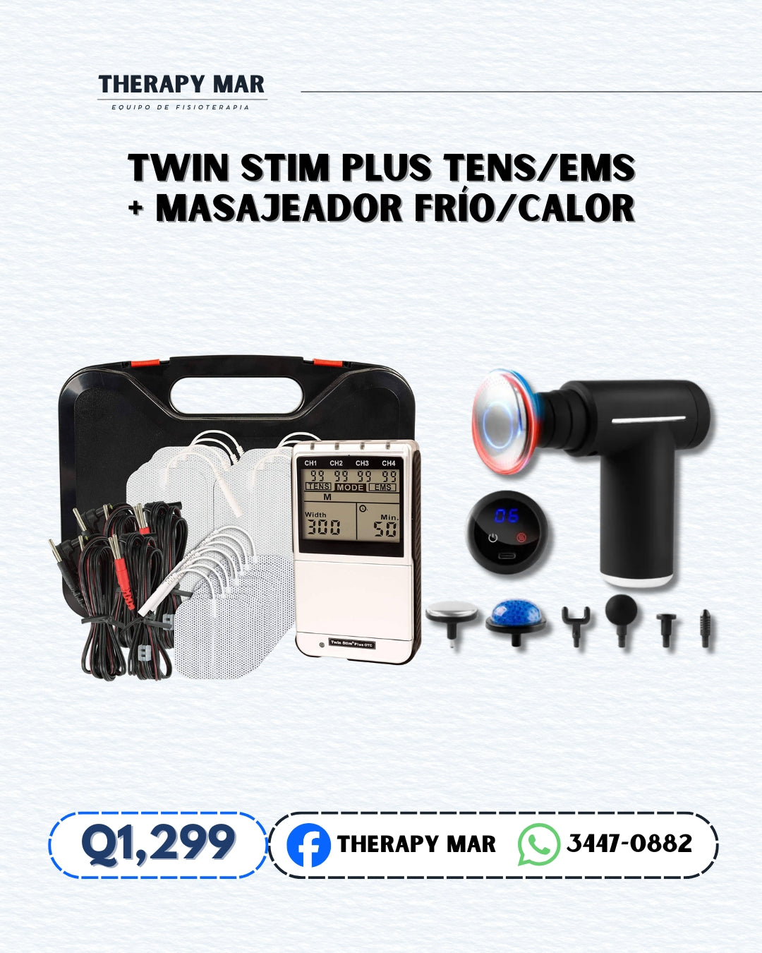 Twin stim plus + pistola de percusión