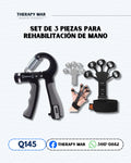 Rehabilitación de mano (set de 3 piezas)