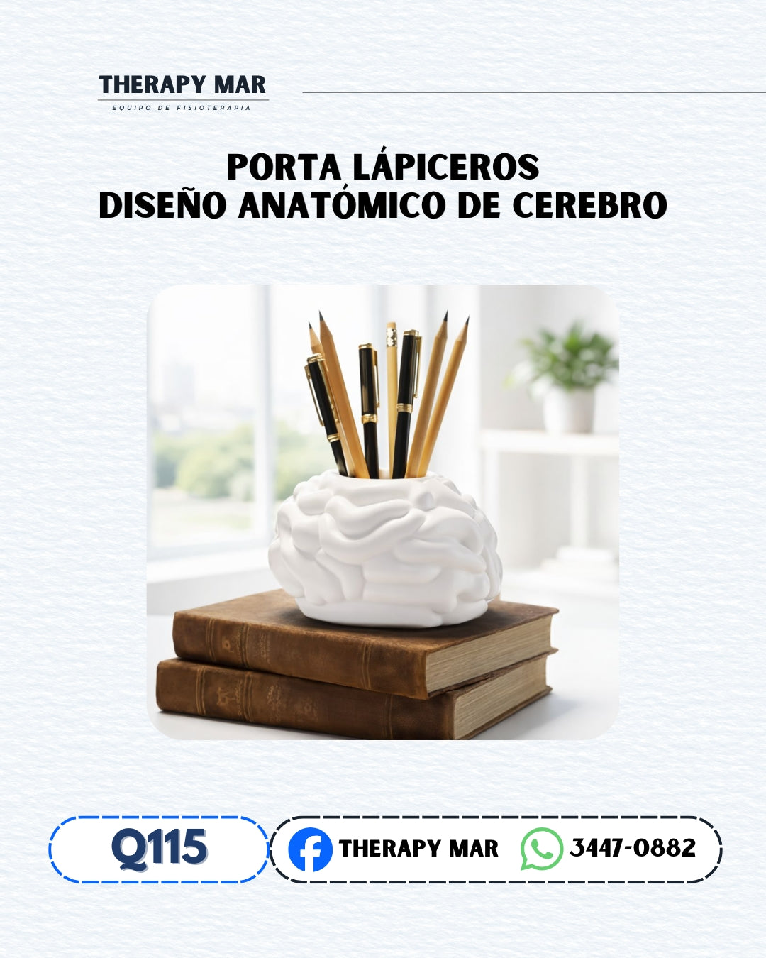 Porta lapiceros diseño de cerebro 🧠