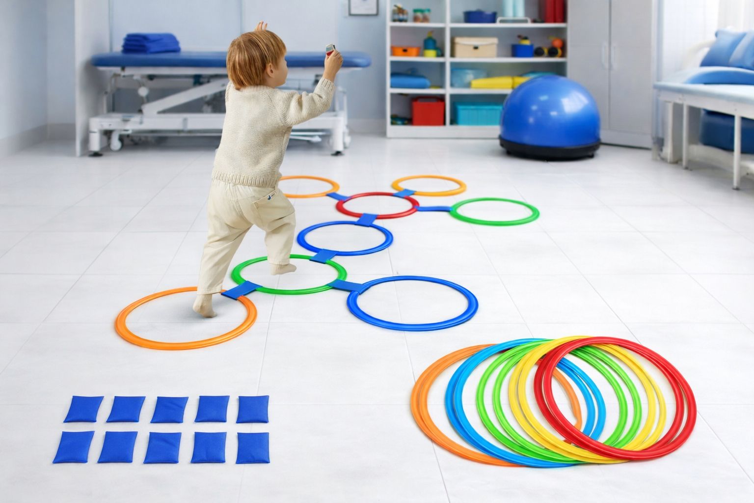 Aros + clips de conexión para aros (set incluye 10 aros)