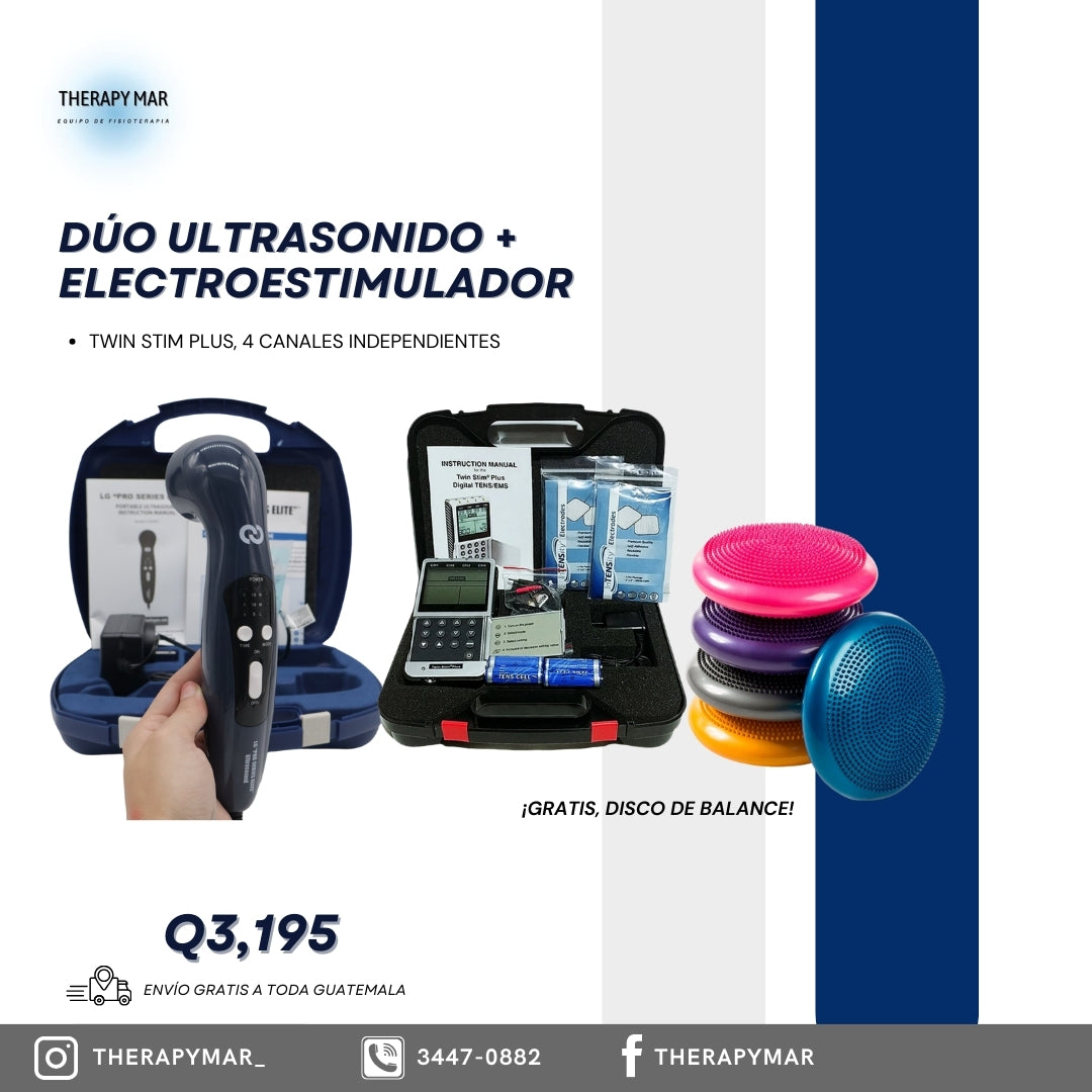 DÚO ULTRASONIDO + ELECTROESTIMULADOR